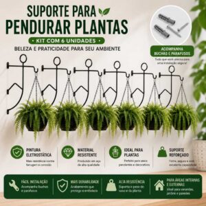 Suporte e gancho Para Pendurar Planta