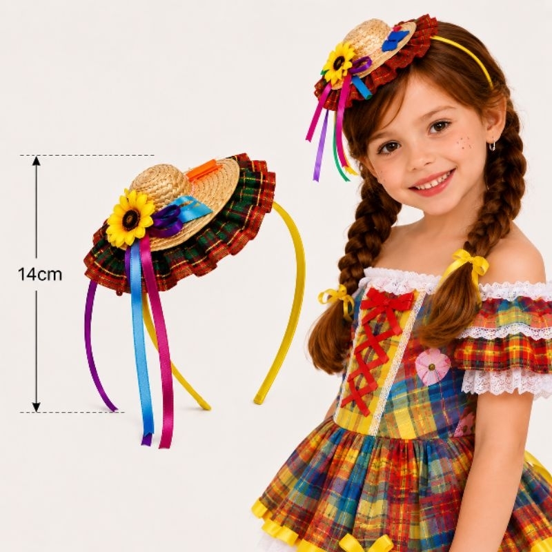 1 tiara de cabelo de festa junina julina arraia 1 tiara de cabelo de festa junina julina arraia