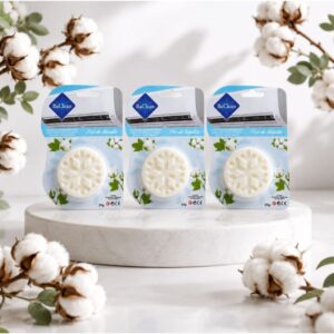 Kit 03 Pastilhas Aromatizantes para Ar Condicionado Aroma Flor de Algodão BaClean Fragancia - Oferta na Shopee