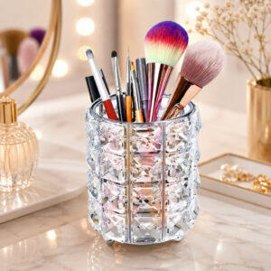 Porta Pincel de Cristal de Luxo p/ Maquiagem e Objetos oferta especial Novidade - Oferta na Shopee