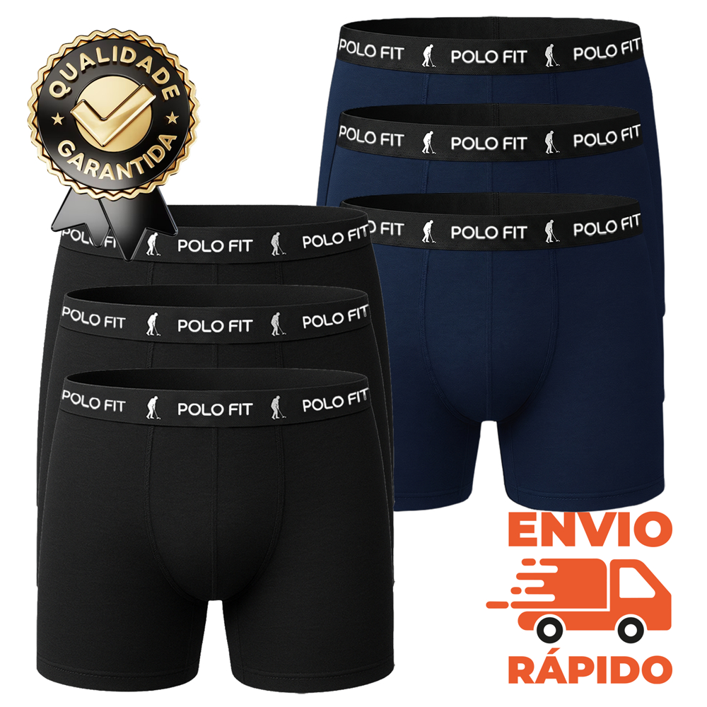 Cuecas Boxer Algodão Masculina Kit Com 6 Peças Cuecas Boxer Algodão Masculina Kit Com 6 Peças