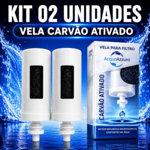 2 VELAS FILTRO BARRO Carvão Ativado Premium Dupla Ação - COMPATÍVEL COM TODOS FILTRO BARRO - Oferta na Shopee