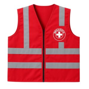 Colete Segurança Brigadista Brigada Emergência Com 1 Bolso Vermelho TLS - Oferta na Shopee