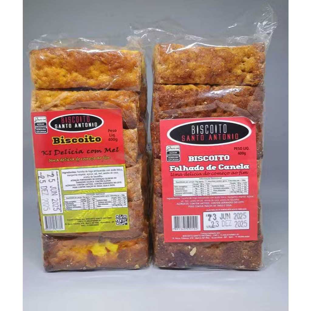 Biscoito Folhado Santo Antônio 400g Mel e Canela - Tradicional Irresistívrl e Crocante. Biscoito Folhado Santo Antônio 400g Mel e Canela - Tradicional Irresistívrl e Crocante. - Oferta na Shopee