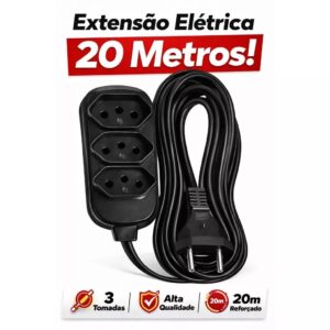 Extensão Eletrica de 20 Metros PP 2x1