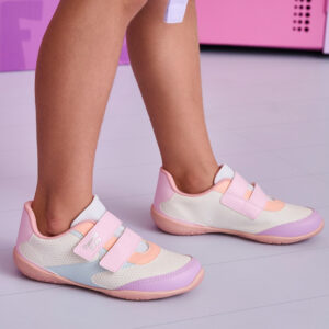 Tênis Infantil  Honey Escolar Branco Colorido Pampili - Oferta na Shopee