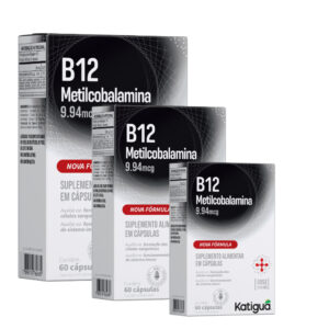 Metilcobalamina Vitamina B12 60 Capsulas Gelatinosas Não contém Glútem/Lactose - Oferta na Shopee