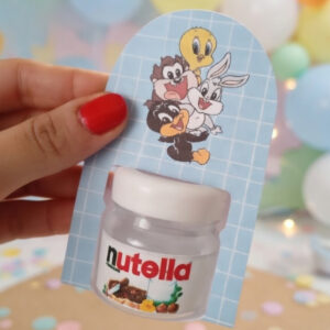 Porta Potinho Personalizado para Lembrancinha Mini Nutella BABY LOONEY TUNES Mimos para Festa Infantil - Oferta na Shopee