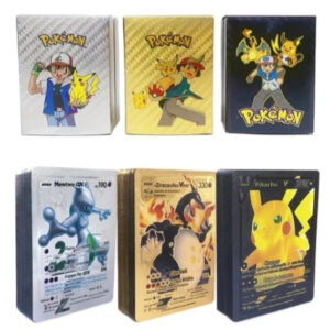 Cartas de Pokémon com 55 Peças Dourado