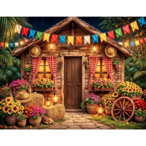 Painel Retangular Personalizado Festa Junina São João 31– Decoração Arraiá | Tecido Sublimado | Corte a Laser - Oferta na Shopee