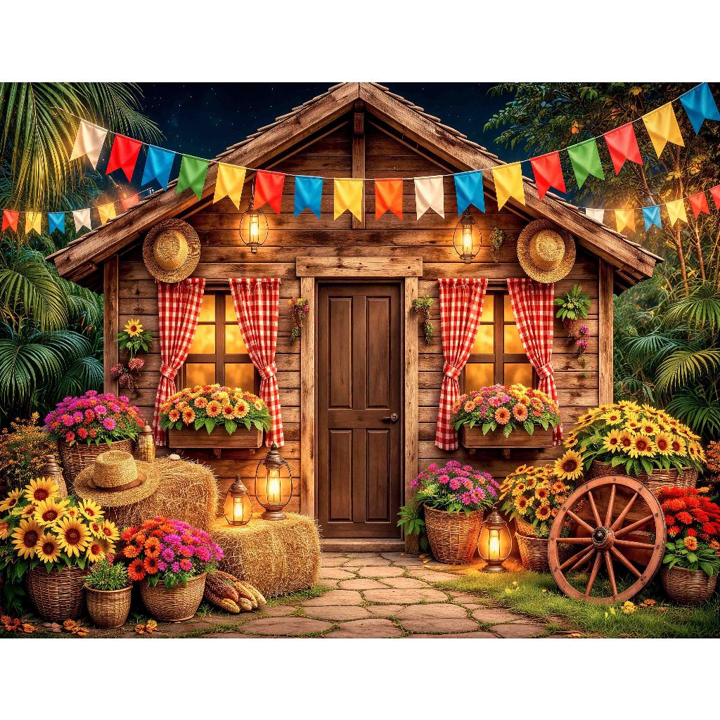 Painel Retangular Personalizado Festa Junina São João 31– Decoração Arraiá | Tecido Sublimado | Corte a Laser Painel Retangular Personalizado Festa Junina São João 31– Decoração Arraiá | Tecido Sublimado | Corte a Laser