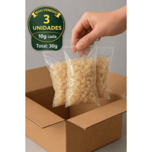 Kit 3 pacotes  Sementes de kefir de agua - Oferta na Shopee