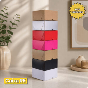 Kit 5 Caixas de Presente R5 11x11x6 Embalagem Presentes Caixinha Aniversário Casamento - Oferta na Shopee
