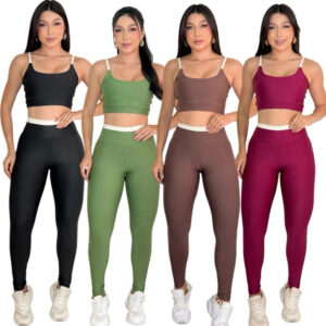 conjunto academia bicolor top alcinha com bojo removível calça legging zero transparência - Oferta na Shopee