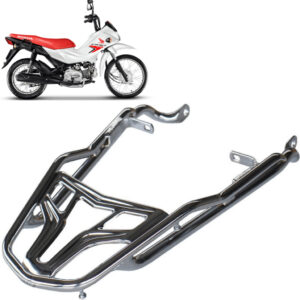 BAGAGEIRO SUPORTE BAÚ POP 110 2015 A 2027 REFORÇADO LONGO CROMADO MA ACESSÓRIOS - Oferta na Shopee
