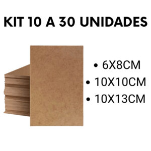 Kit Placa MDF Cru 3mm Chapa Artesanato Chapas Decorativos Corte a Laser - Oferta na Shopee