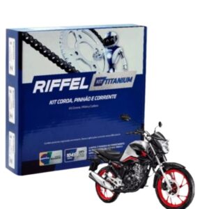 Kit Relação Transmissão Riffel sem retentor CG 150 160 Titan/ Fan/ Start - Oferta na Shopee