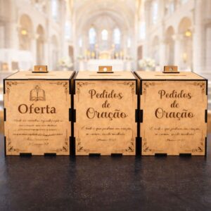 Cofre Urna Pedidos de Oração e Oferta - Oferta na Shopee