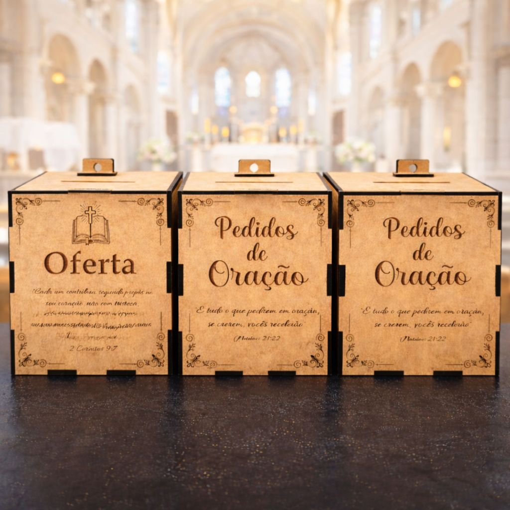 Cofre Urna Pedidos de Oração e Oferta Cofre Urna Pedidos de Oração e Oferta - Oferta na Shopee