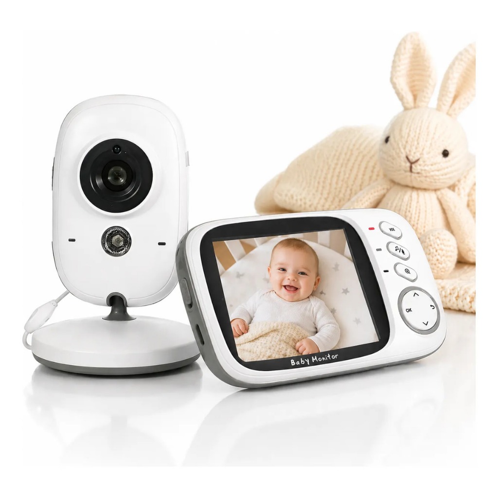 Babá Eletrônica Câmera Sem Fio C/Áudio E Visão Noturna 127/220v Branco Babá Eletrônica Câmera Sem Fio C/Áudio E Visão Noturna 127/220v Branco - Oferta na Shopee