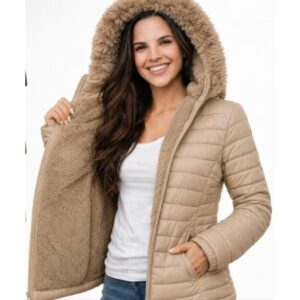 Jaqueta Gominho Com Pelo e Capuz Removível - Oferta na Shopee