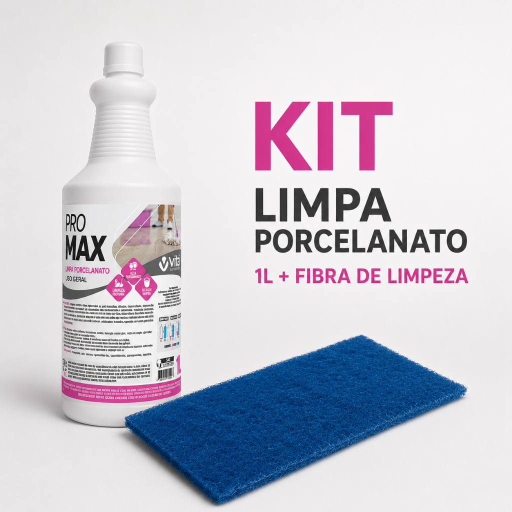 Kit Limpa Porcelanato Concentrado 1L + Fibra Limpador de Piso Removedor de Manchas Kit Limpa Porcelanato Concentrado 1L + Fibra Limpador de Piso Removedor de Manchas - Oferta na Shopee