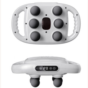 Massageador Elétrico Corporal com 6 Pontas – Pistola de Massagem Muscular Profunda - Oferta na Shopee