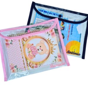 Capa Plástica Personalizada para Caderneta de Vacinação Documentos e Livro do Bebê - Oferta na Shopee