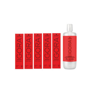 Kit Schwarzkopf Professional Igora Royal 5x Coloração + 1 Oxigenada  1Litro - Oferta na Shopee