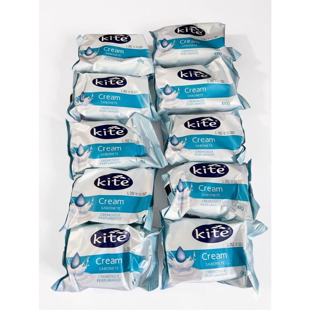KIT 10 SABONETE KITE CREAM 100g KIT 10 SABONETE KITE CREAM 100g
