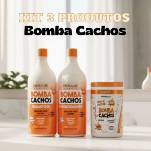 Kit Bomba Cachos Cabelos Cacheados Crespos e Ondulados - Oferta na Shopee