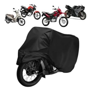 Capa Moto Impermeável Forrada Proteção Sol Chuva UV Anti Risco Universal - Oferta na Shopee