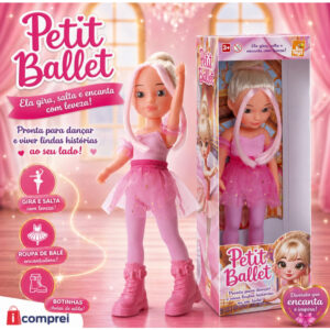 Boneca Petit Ballet Brinquedo Fada Balé Bailarina Articulada Rosa Menina Infatil - Oferta na Shopee