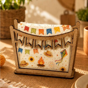 5 Porta Guardanapo Mdf Decoração Festa Junina Arraiá - Oferta na Shopee