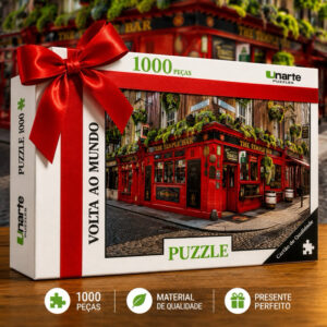 Quebra Cabeça Puzzle Volta Ao Mundo 300 500 1000 Peças Cidades Paisagens Presente Adulto - Oferta na Shopee