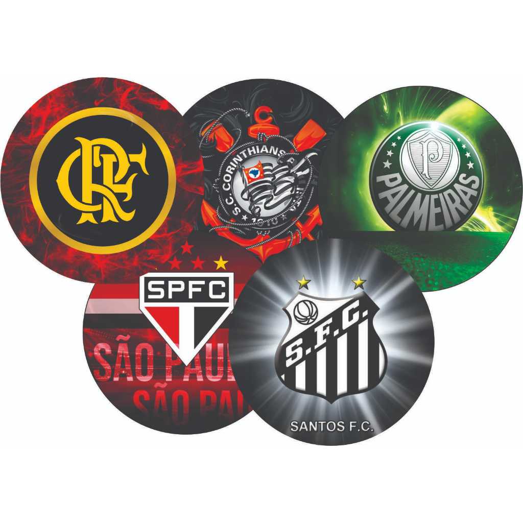 Painel Redondo Sublimado FUTEBOL / TIMES 50 X 50 Cm Painel Redondo Sublimado FUTEBOL / TIMES 50 X 50 Cm - Oferta na Shopee