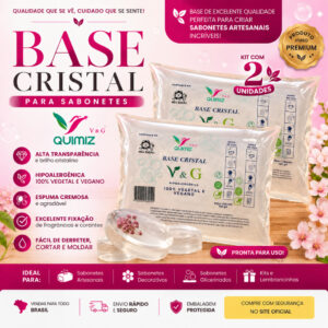 KIT 2 UNIDADES - BASE CRISTAL V&G - 500g - Oferta na Shopee