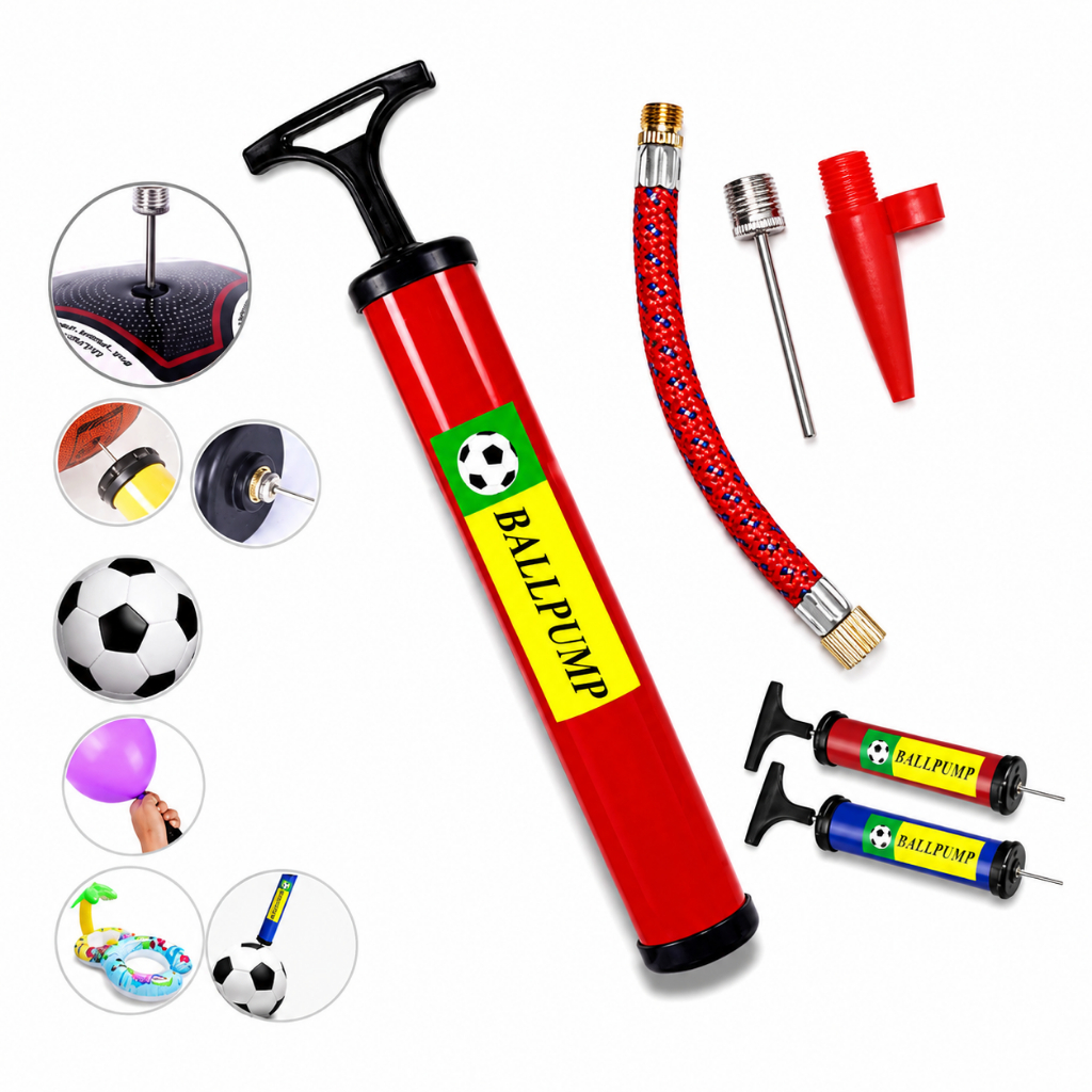 Bomba De Ar Manual Para Bola Colchão Inflável Piscina Com Agulha Adaptador Bomba De Ar Manual Para Bola Colchão Inflável Piscina Com Agulha Adaptador