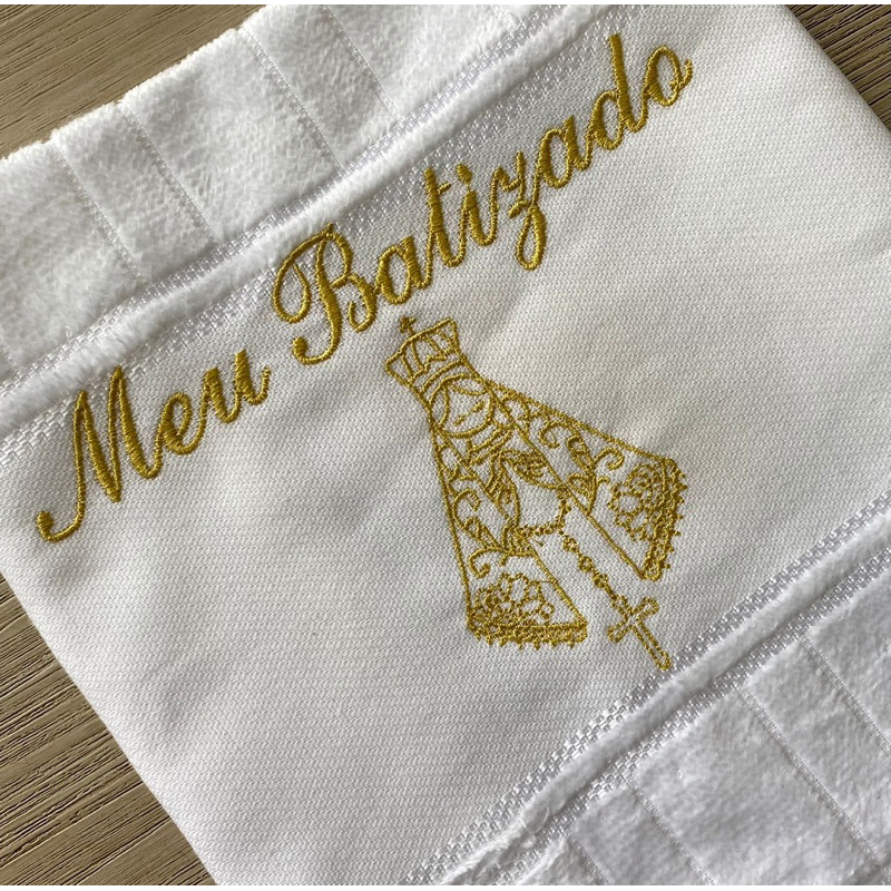 Toalhinha para batismo meu batizado bordada nossa senhora aparecida Toalhinha para batismo meu batizado bordada nossa senhora aparecida - Oferta na Shopee