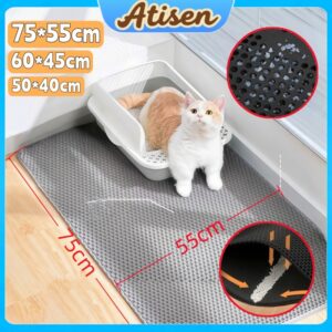 Tapete Higiênico EVA Coletor de Areia Para Gato Lavável Dupla Camada Tamanho Grande - Oferta na Shopee