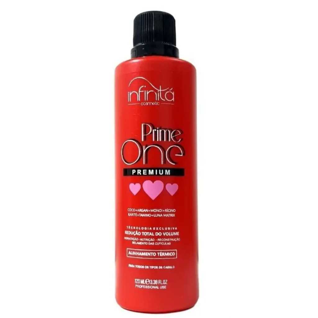 Alisamento Térmico Prime One Infinitá 120ml Perfeito Redução de Volume e Zero Frizz Alisamento Térmico Prime One Infinitá 120ml Perfeito Redução de Volume e Zero Frizz
