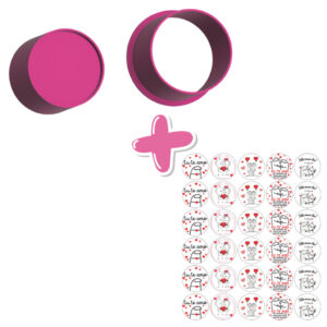 Ejetor Circulo e Apliques de Papel de Arroz | Flork Dia dos Namorados - Ejetor Modelador para Doces - Oferta na Shopee