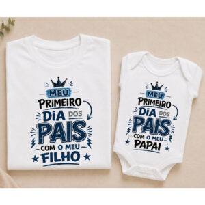 Kit Pai e Bebê Menino – Primeiro Dia dos Pais Especial - Oferta na Shopee