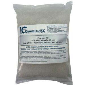 Sílica Gel Branca 1-3 mm 1 kg - Oferta na Shopee