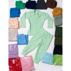 Conjunto Bebê Criança Pijama ribana canelada algodão 0 a 4 anos - Oferta na Shopee