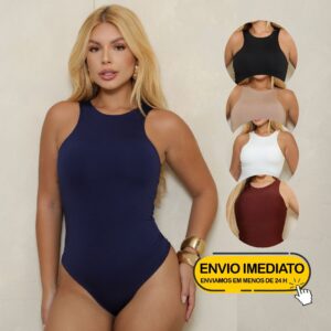 BODY FEMININO SUPLEX REGATA FORRO DUPLO PREMIUM - Oferta na Shopee