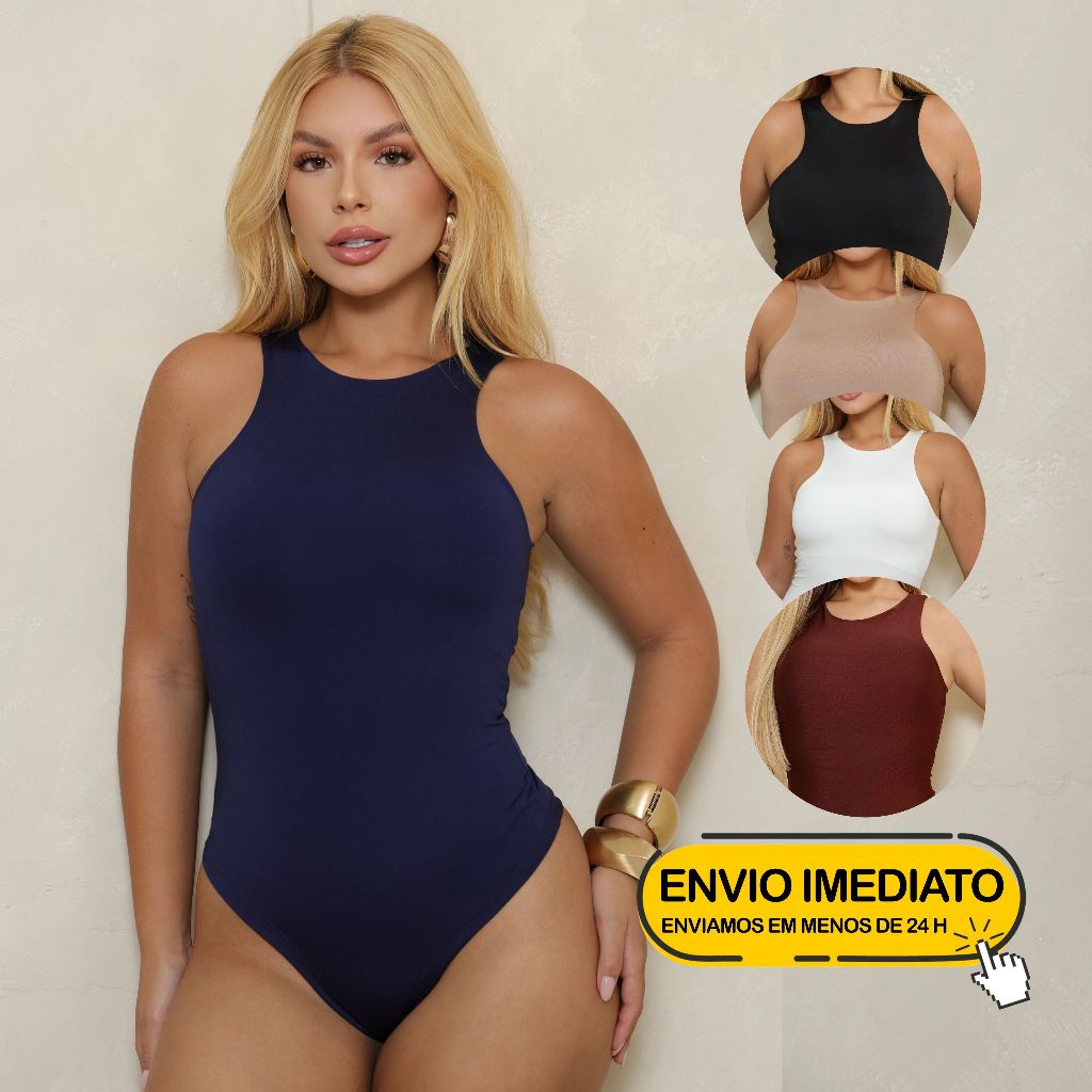 BODY FEMININO SUPLEX REGATA FORRO DUPLO PREMIUM BODY FEMININO SUPLEX REGATA FORRO DUPLO PREMIUM - Oferta na Shopee