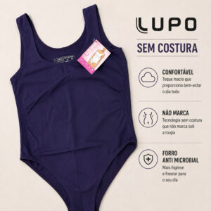 Body Lupo Sem Costura Feminino Original Confortável Forro Antimicrobiano - Oferta na Shopee