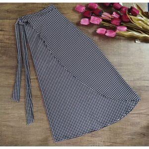 Saia Envelope xadrez Saia Transpassada quadriculada - Oferta na Shopee
