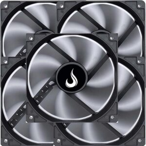 Kit 10 Cooler Fan 12cm 120mm Gabinete Gamer Pc S/ Led Rise Mode - Oferta na Shopee